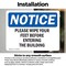 Signmission Please Wipe Your Feet Before Entering The Building, 7 in W x Rectangle, Vinyl Decal OS-2PACK-NS-D-57-L-17660 - alternate 2